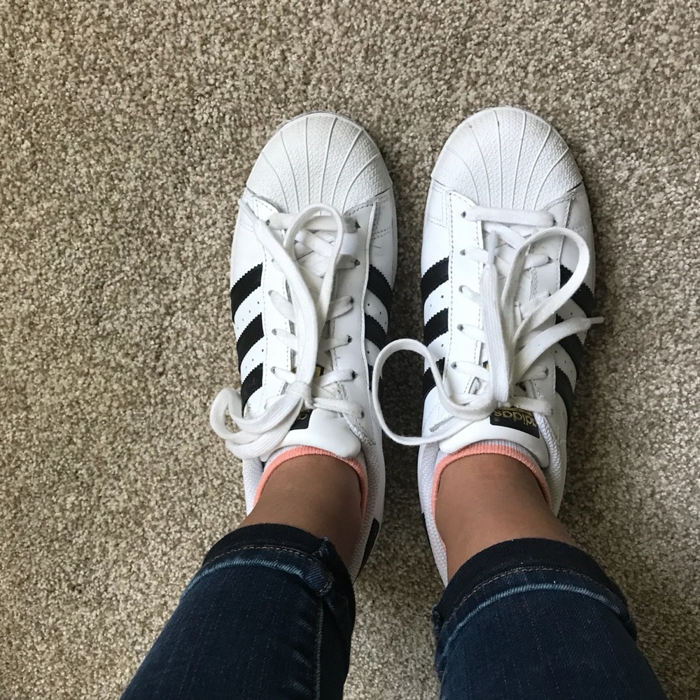 Black Adidas Superstars